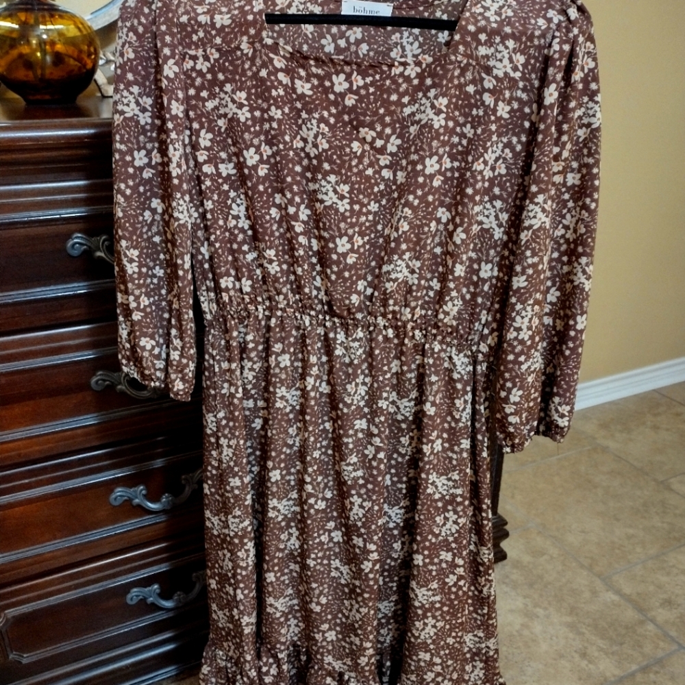 Bohme Floral Prairie Boho Dress